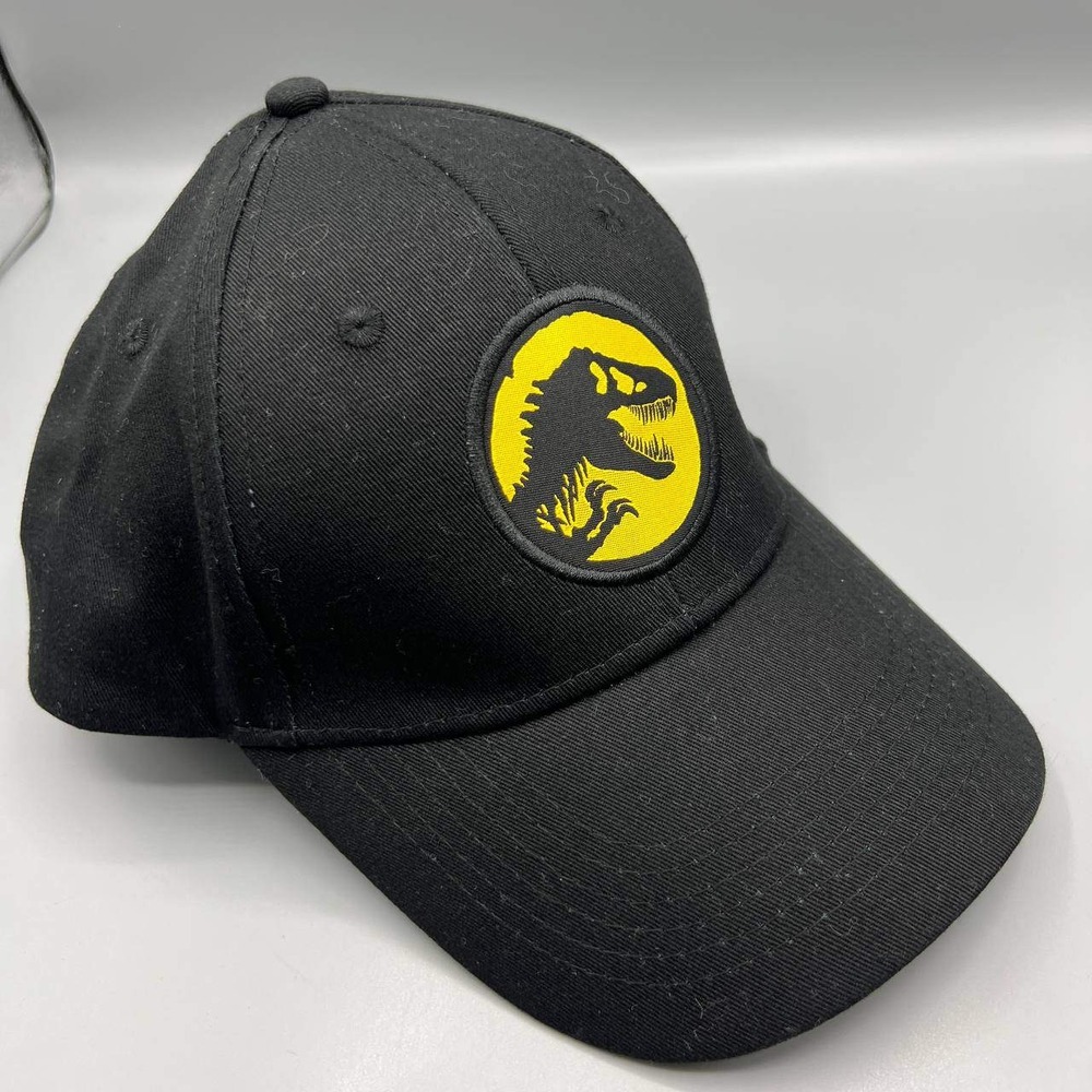 Jurassic Park World Dinosaur Hat Men Black Embroidered Logo Strap Back Cap‎ - Picture 4 of 8